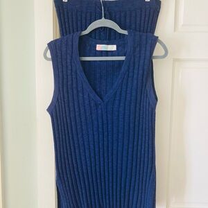 Free People sweater top/skirt set